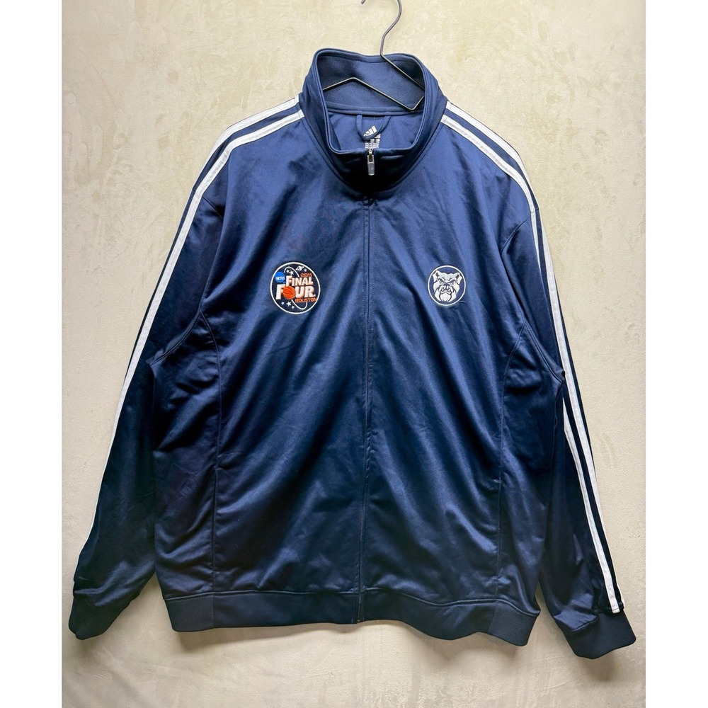 Adidas NCAA Jacket Men 2XL Blue 2011 Final Four Houston Butler Bulldogs Full Zip